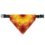 Sun Fire Kaleidoscope Print Over The Collar Dog Bandana