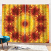 Sun Fire Kaleidoscope Print Pencil Pleat Curtains