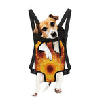 Sun Fire Kaleidoscope Print Pet Carrier Backpack