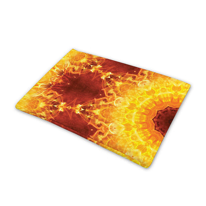 Sun Fire Kaleidoscope Print Pet Cooling Mat Cover