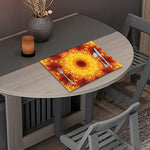Sun Fire Kaleidoscope Print Placemat