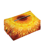 Sun Fire Kaleidoscope Print Rectangle Tissue Box Cover