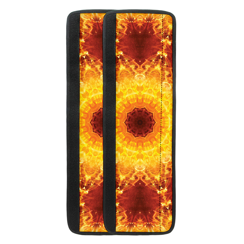 Sun Fire Kaleidoscope Print Refrigerator Handle Covers