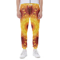 Sun Fire Kaleidoscope Print Joggers
