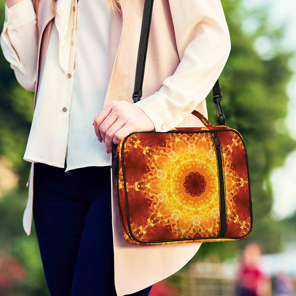 Sun Fire Kaleidoscope Print Shoulder Strap Bible Bag
