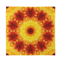 Sun Fire Kaleidoscope Print Silk Bandana