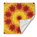 Sun Fire Kaleidoscope Print Silk Bandana
