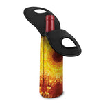 Sun Fire Kaleidoscope Print Single Neoprene Wine Tote