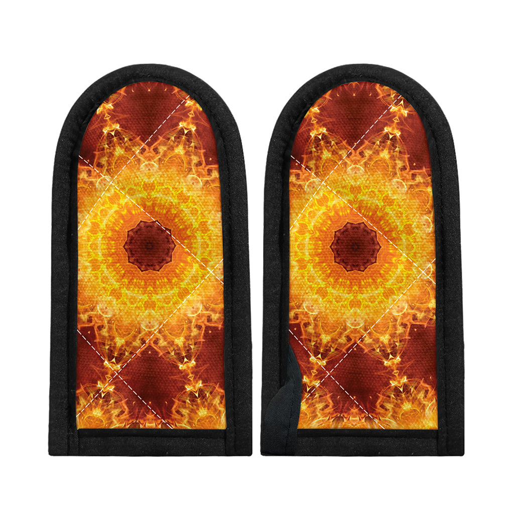 Sun Fire Kaleidoscope Print Skillet Handle Cover