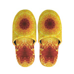 Sun Fire Kaleidoscope Print Slippers