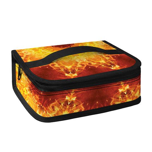 Sun Fire Kaleidoscope Print Small Lunch Bag