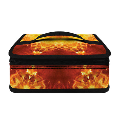 Sun Fire Kaleidoscope Print Small Lunch Bag