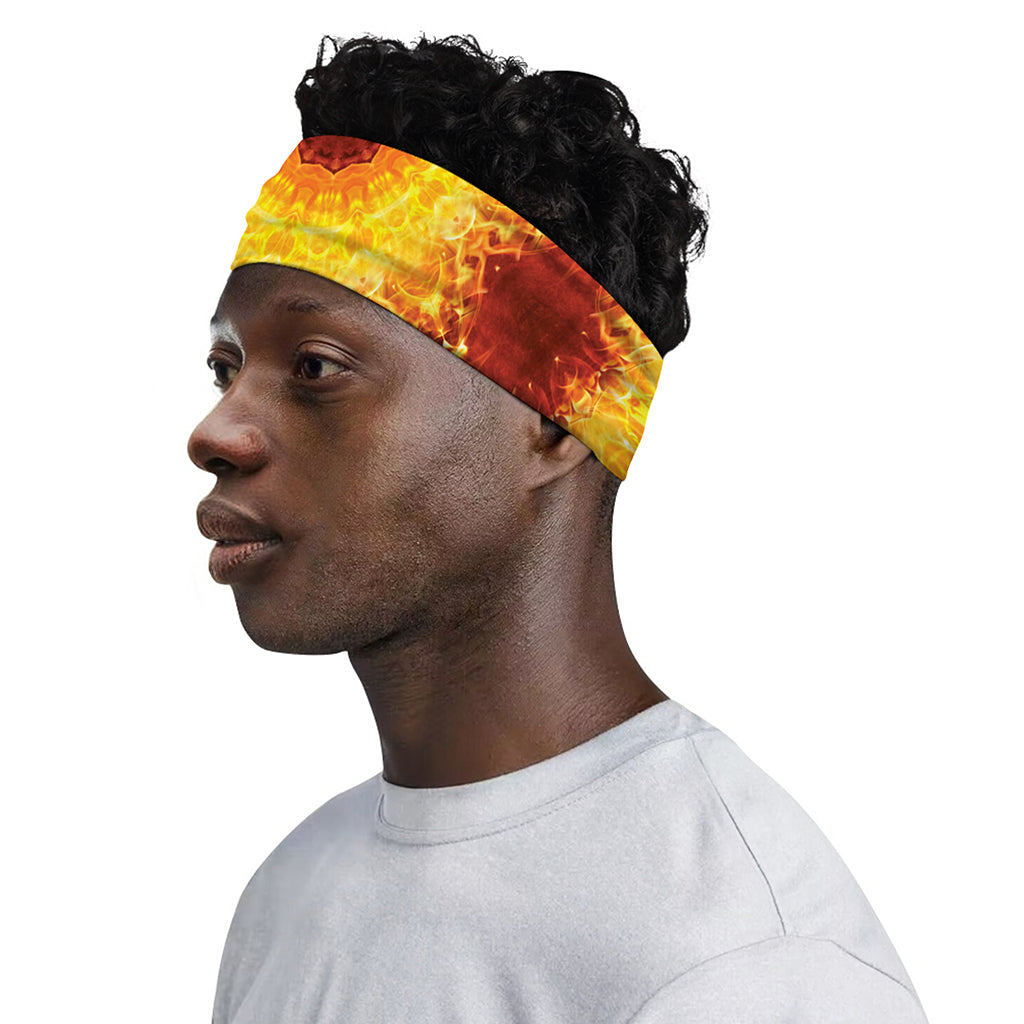 Sun Fire Kaleidoscope Print Sports Headband
