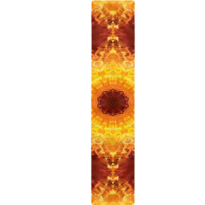 Sun Fire Kaleidoscope Print Table Runner
