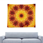 Sun Fire Kaleidoscope Print Tapestry