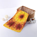 Sun Fire Kaleidoscope Print Towel