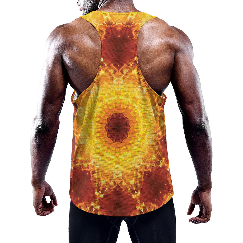Sun Fire Kaleidoscope Print Training Tank Top