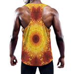 Sun Fire Kaleidoscope Print Training Tank Top