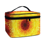 Sun Fire Kaleidoscope Print Travel Makeup Bag