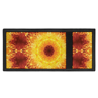 Sun Fire Kaleidoscope Print Trifold Wallet