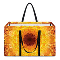 Sun Fire Kaleidoscope Print Utility Tote Bag