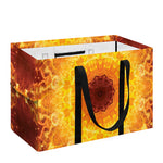 Sun Fire Kaleidoscope Print Utility Tote Bag