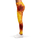 Sun Fire Kaleidoscope Print Women's Leggings