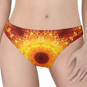 Sun Fire Kaleidoscope Print Women's Thong