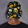 Sunflower Chamomile Pattern Print Baseball Cap