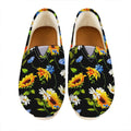 Sunflower Chamomile Pattern Print Casual Shoes