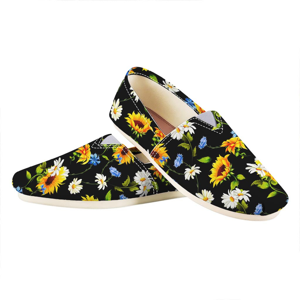 Sunflower Chamomile Pattern Print Casual Shoes