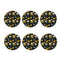 Sunflower Chamomile Pattern Print Coaster Set
