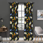 Sunflower Chamomile Pattern Print Curtain