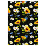 Sunflower Chamomile Pattern Print Curtain