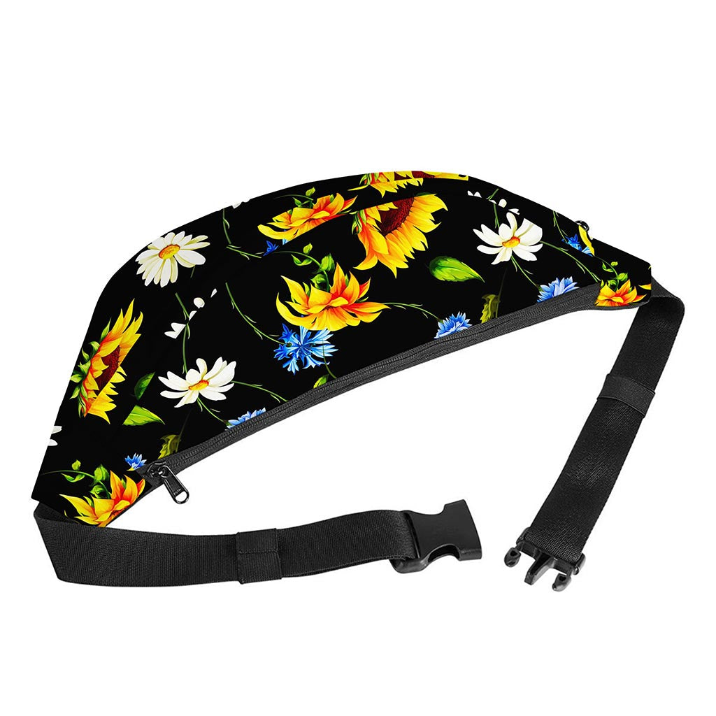 Sunflower Chamomile Pattern Print Fanny Pack