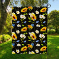 Sunflower Chamomile Pattern Print Garden Flag