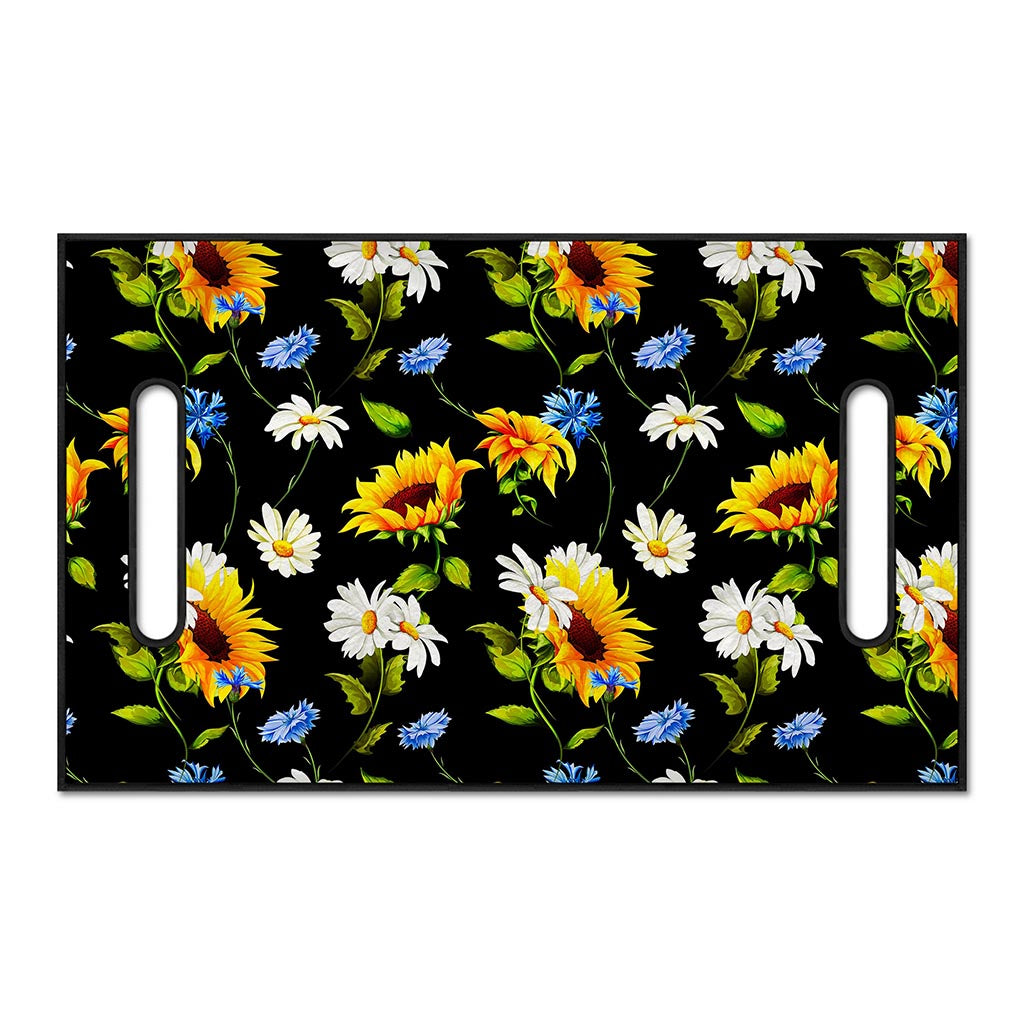 Sunflower Chamomile Pattern Print Golf Cart Seat Cover