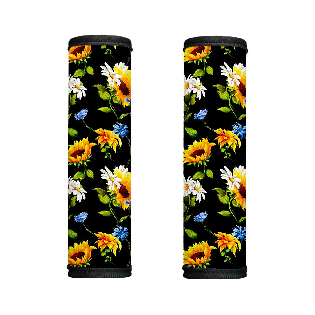 Sunflower Chamomile Pattern Print Handle Covers