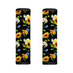 Sunflower Chamomile Pattern Print Handle Covers