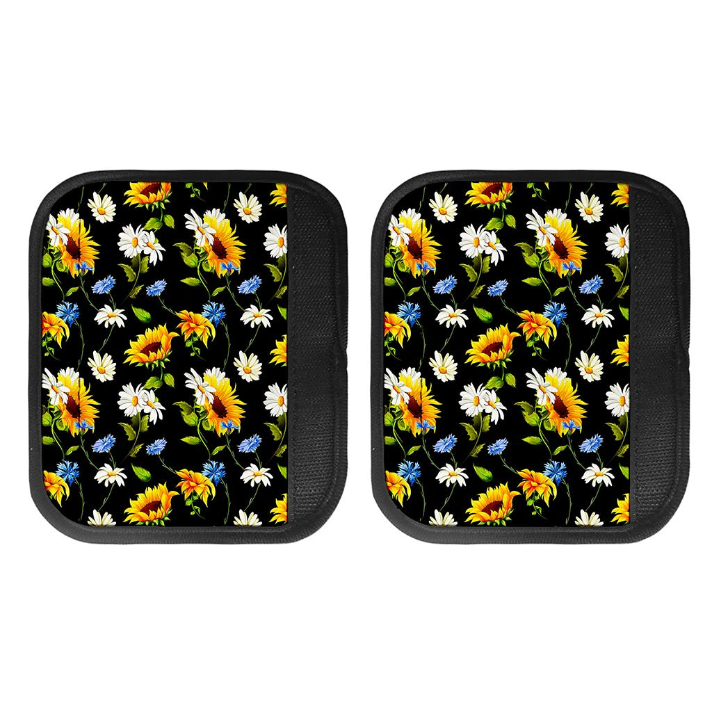 Sunflower Chamomile Pattern Print Handle Covers