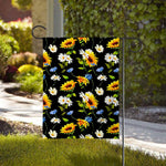 Sunflower Chamomile Pattern Print House Flag