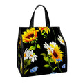 Sunflower Chamomile Pattern Print Insulated Lunch Tote