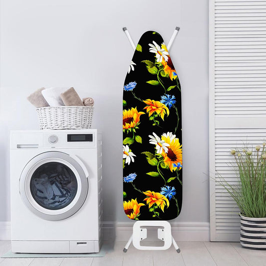 Sunflower Chamomile Pattern Print Ironing Board Cover