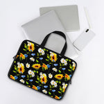 Sunflower Chamomile Pattern Print Laptop Sleeve With Handle