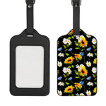 Sunflower Chamomile Pattern Print Luggage Tag