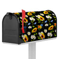 Sunflower Chamomile Pattern Print Mailbox Cover