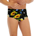 Sunflower Chamomile Pattern Print Men's Briefs