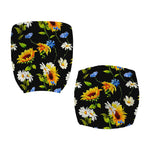 Sunflower Chamomile Pattern Print Office Chair Cover