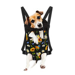 Sunflower Chamomile Pattern Print Pet Carrier Backpack
