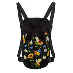 Sunflower Chamomile Pattern Print Pet Carrier Backpack